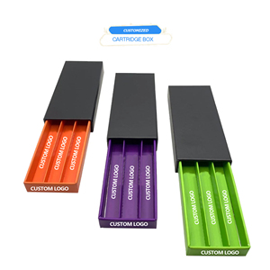 Box Gift Box Customized Child Proof Safety Button Lock Cartridge Packaging Sliding Box Child Resistant Paper Box With Paper Tray Liner