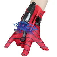 Per Spiderman Figure Toy Kids Plastic Cosplay Launcher Set Hero Launcher Wrist Set giocattoli divertenti regalo per bambini ragazzo
