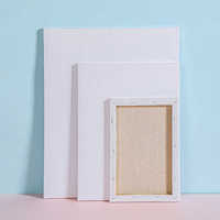 Offre Spéciale taille différente rectangulaire blanc en bois peinture à l'huile cadre peinture toile vierge à vendre