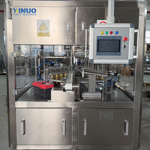 Máquina Automática Rotativa para Llenado, Sellado y Tapado de Puré de <span class=keywords><strong>Humus</strong></span> y Alimentos Viscosos, de China - Product Image 6