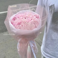 Kertas Kado Kristal Krim Grosir, Kertas Matte Transparan Desainer, Kertas Pembungkus Bunga Gaya Korea, Kertas Pembungkus Buket