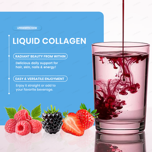 LIFEWORTH Hydrolyzed Acid <strong>Biotin</strong> <strong>Liquid</strong> Collagen Peptides Supplements Hair Skin Nails Support for Women &amp; Men - Product Image 2