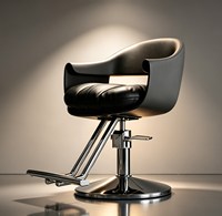 Fauteuil de Barbier Confort Premium, Chaise de Salon Pivotante à Levage Hydraulique pour Coiffure et Barbier