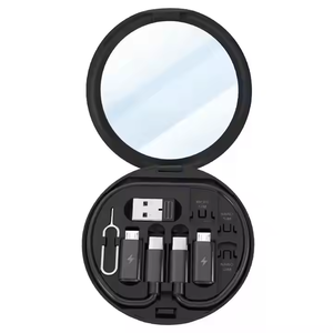 Đa Chức Năng Gương Cáp Dữ Liệu Set Lưu Trữ Hộp Kỹ Thuật Số USB Type-C Adapter Sạc Di Động Cáp Cho Iphone - Product Image 2