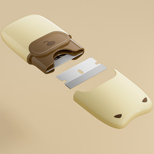 Chunzao – Mini spatule en acier inoxydable, outil de nettoyage portable pour l'élimination des taches de cuisine, jaune, rose, blanc - Product Image 3