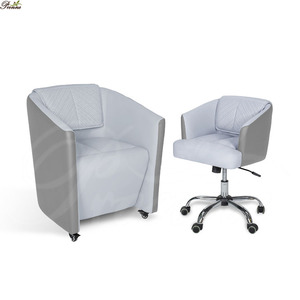 Hermosa <span class=keywords><strong>rosa</strong></span> de belleza de lujo salón ajustable cliente brazo <span class=keywords><strong>silla</strong></span> con bomba de elevación - Product Image 2