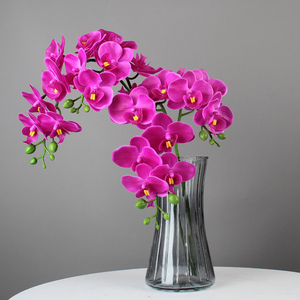 Orquídea Rosa Artificial, Rama Floral de Seda Hecha a Mano, Realista, para Decoración de Bodas, Hogar y Eventos - Product Image 1
