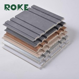 Paneles de Pared de <span class=keywords><strong>Listones</strong></span> WPC, <span class=keywords><strong>Imitación</strong></span> <span class=keywords><strong>Madera</strong></span>, Color Negro 3D, para Decoración de Interiores - Product Image 2