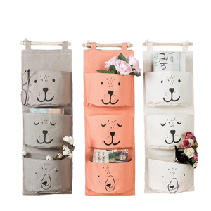 Sac de rangement <span class=keywords><strong>mural</strong></span> en <span class=keywords><strong>tissu</strong></span> écologique minimaliste, idéal pour la chambre à coucher et l'organisation quotidienne, <span class=keywords><strong>organisateur</strong></span> à suspendre à la porte - Product Image 3