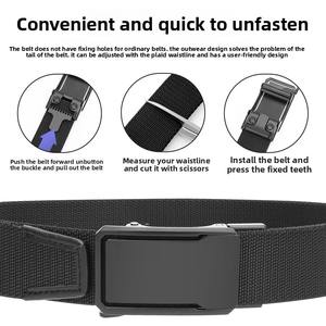 Toptan kumaş elastik esnek kemer deri kuyruk naylon kemer rahat iş iş giysisi kemer yüksek kaliteli üreticisi - Product Image 2