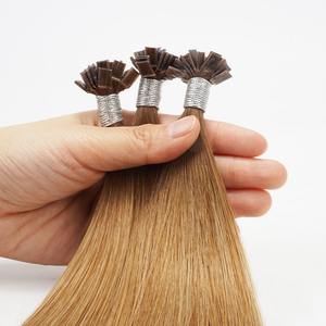 Extension per Capelli a Punta Piatta Double Drawn all'Ingrosso, Capelli Vergini Cinesi Remy Umani, Colore Radicato N8 60 per Salone - Product Image 1