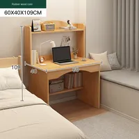 Ensemble de chaise de bureau moderne et simple avec bibliothèque intégrée pour la maison, la chambre à coucher, l'apprentissage et l'écriture des étudiants, petite table pour ordinateur de bureau