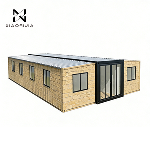 Structure résistante aux ouragans, maison modulaire préfabriquée, maison mobile pliable préfabriquée de 40 pieds, maison conteneur extensible portable - Product Image 1