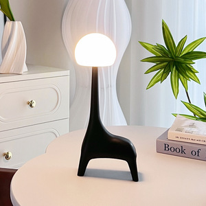 Lampe de nuit musicale Bluetooth moderne et créative en forme de <span class=keywords><strong>cerf</strong></span>, rechargeable et à brancher, double fonction, lumière d'ambiance tactile, chambre à coucher, intensité réglable - Product Image 5