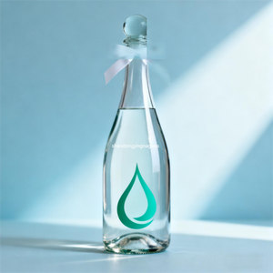 Bouteille en verre de logo haletant d'écran réutilisable de Champagne personnalisé de luxe de 750ml avec la bouteille de joint pour le Gin de <span class=keywords><strong>rhum</strong></span> de tequila de champagne - Product Image 5