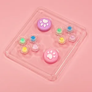 Transparent Crystal Colorful Button for Switch Abxy Keys Button <b>Controller</b> Left Right Transparent Crystal Colorful Button - Product Image 4