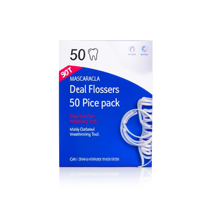 Fil dentaire en lot de 50 pièces, outil de nettoyage des dents pour soins bucco-dentaires quotidiens - Product Image 2