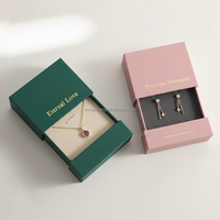 Boîte d'emballage de bijoux personnalisée avec petit tiroir, boîtes de luxe pour ensembles de bijoux avec logo personnalisé pour bagues, colliers, bracelets