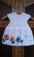 Robe pour filles en crochet faite à la main 2027 avec fleurs, 100% coton, vêtements pour enfants écologiques d'été