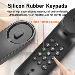 <span class=keywords><strong>Téléphone</strong></span> <span class=keywords><strong>fixe</strong></span> filaire fin pour bureau/mur, avec boutons en silicone durables, vente en gros directe usine, prix avantageux pour hôtels - Product Image 4