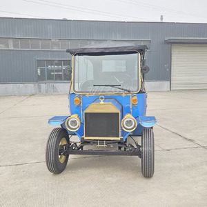 Voiture classique rétro bleue personnalisable, voiture de luxe vintage, voiture électrique vintage, voiture classique 5 places - Product Image 3