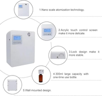 Diffuseur d'arômes commercial électrique sans eau pour HVAC, mural, contrôle par application, 300 ml, couverture 400 m³, pour hôtels, vente en gros