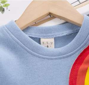 Trajes de Niño para Otoño 2022, Estilo Formal, Elegantes, con Pantalones de Manga Larga y Diseño Arcoíris - Product Image 5