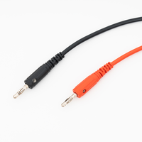 CXSDDZ-S408B 4mm Test Lead 4mm Crossing Connection PVC Brass Conductor 30VAC/60VDC Rated 15A 100cm Customizable Length