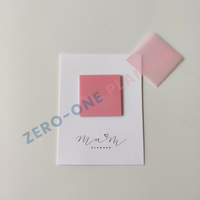 Bloc-notes adhésif transparent en PET, forme ronde personnalisée, couleur pastel minimaliste, pour planificateur