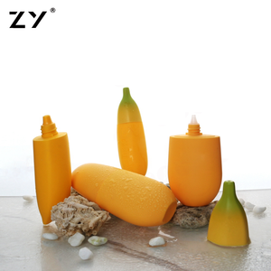 Tube plastique à presser en forme de banane vide, bouteille électrique pour soin du visage, cosmétique, sérum solaire, 30ml, 35ml, 80ml, 85ml - Product Image 1