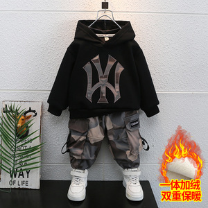 <span class=keywords><strong>Pantalon</strong></span> de camouflage pour garçons, automne et hiver, avec ensemble en <span class=keywords><strong>velours</strong></span>, ensemble d'automne profond, ensemble de sport pour enfants, ensemble 2 pièces - Product Image 4