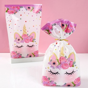 50 PCS <span class=keywords><strong>Licorne</strong></span> Fête En Plastique <span class=keywords><strong>Goodies</strong></span> Sacs <span class=keywords><strong>Licorne</strong></span> Bonbons Cadeau Sacs Biscuit Emballage Sac Pour Fille Fête D'anniversaire Fournitures - Product Image 6