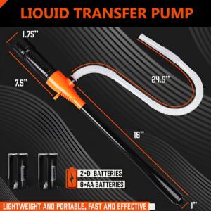 Electric Oil <strong>Pump</strong> Liquid Transfer <strong>Pump</strong> Powered Fuel Transfer <strong>Pump</strong> Outdoor Vehicle Fuel Gas Transfer <strong>Suction</strong> <strong>Pumps</strong> With Nozzle - Product Image 4
