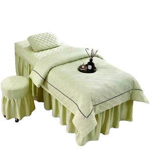 Four Piece Set of Cotton Beauty <b>Massage</b> <b>Bed</b> <b>Covers</b> for All Seasons Specifically Designed for Beauty <b>Beds</b> In Beauty Salons - Product Image 4