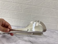 Pinces alimentaires en acier inoxydable 304, demi-cercle et cercle complet, antidérapantes et anti-brûlure, pour pain, serviettes, buffet, barbecue et fritures