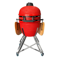 Four à barbecue vertical en céramique de forme rectangulaire, grand barbecue au charbon de bois, fabriqué par le fabricant