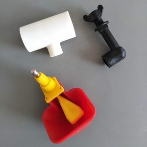 TRONG KHO Float Van Tự Động Gia Cầm Nước Tô Màu Đỏ Hình Vuông Màu Vàng Cup Cho Gà Tây Gà Gà Thịt Hai Lớp Chim Cút PH101 - Product Image 5