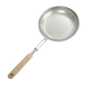 Stainless Steel <b>Mesh</b> <b>Strainer</b> With Wooden Handle Fine <b>Mesh</b> For Deep Frying Snacks 4 Piece Set - Product Image 5