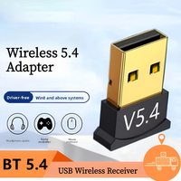 Adaptor USB BT 5.4/5.3/5.0 Penerima Audio Transmitter USB Nirkabel untuk PC Desktop Laptop Mouse Keyboard Headset Speaker