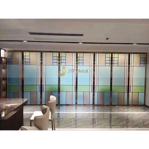 ANN5684 Modern Coated Stainless Steel Partitions <b>Decorative</b> Metal <b>Screens</b> Divider for Hotel Lobby Commercial Spaces - Product Image 1