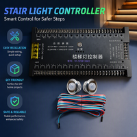 Contrôleur LED intelligent pour éclairage d'escalier avec capteur de positionnement, compatible application, pour système d'éclairage intérieur d'escalier DC12V/24V