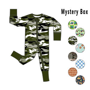 Оптовые высококачественные бамбуковые комбинезоны для новорожденных на молнии, низкая цена, таинственные коробки-сюрпризы, быстрая доставка, в наличии, унисекс - Product Image 4