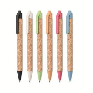 Nuevo Producto 2024, Bolígrafo Ecológico con Logotipo Personalizado, Bolígrafo de Corcho con Material de Paja de Trigo, Bolígrafo Ecológico con Punta de Bola - Product Image 3