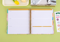 Agenda A5 avec logo imprimé personnalisé, couverture en carton, reliure à couverture rigide, carnet de notes à spirale personnalisé