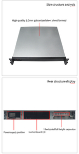 1U Rackmount Chassis Micro ATX Mainboard chassis máy chủ máy tính công nghiệp trường hợp máy chủ Chassis - Product Image 4
