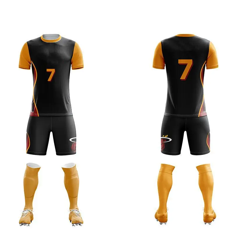 Custom new design high quality factory Original football uniform kit full set 2022 hot clubs quality men soccer wear