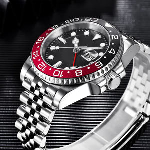 Reloj de Pulsera HANNAH MARTIN de Fábrica, para Hombre, con Cristal de Zafiro, Movimiento Automático, Logotipo Personalizado, Acero Inoxidable, Mecánico - Product Image 3