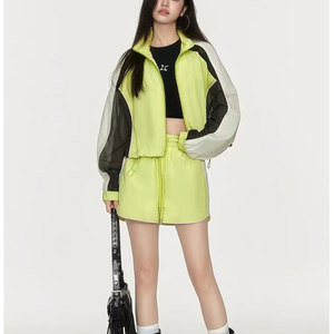 Custom Men Sweatsuits Unisex Two Piece <b>Short</b> Set <b>Zip</b> Streetwear Windbreaker Jacket Tracksuits for WOMEN - Product Image 1