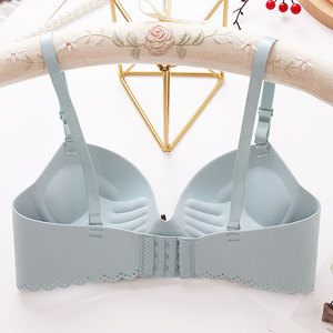 Sujetador sin aros <span class=keywords><strong>de</strong></span> una pieza con soporte suave y sin costuras para mujer, pechos pequeños, espalda hermosa, sensación desnuda fina, íntimos transfronterizos - Product Image 6