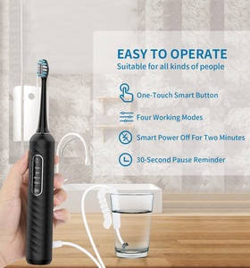 Brosse à dents 3-en-1 recommandée par <span class=keywords><strong>le</strong></span> dentiste Water Flosser Élimination du <span class=keywords><strong>tartre</strong></span> Blanchiment <span class=keywords><strong>pour</strong></span> <span class=keywords><strong>le</strong></span> marché américain/européen Certifié CE/FDA - Product Image 2